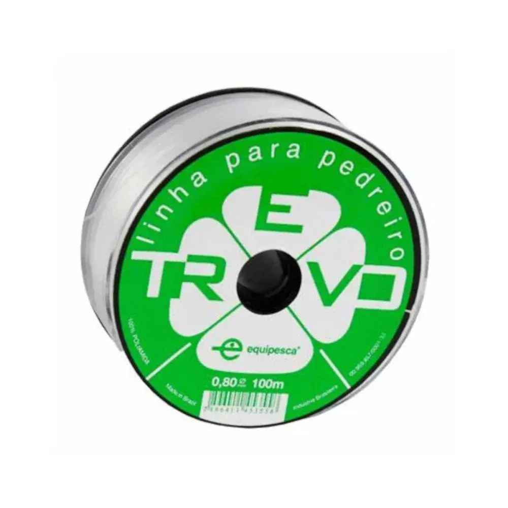 Linha pedreiro nylon branco 0,80X100M Trevo — fotografia de referência