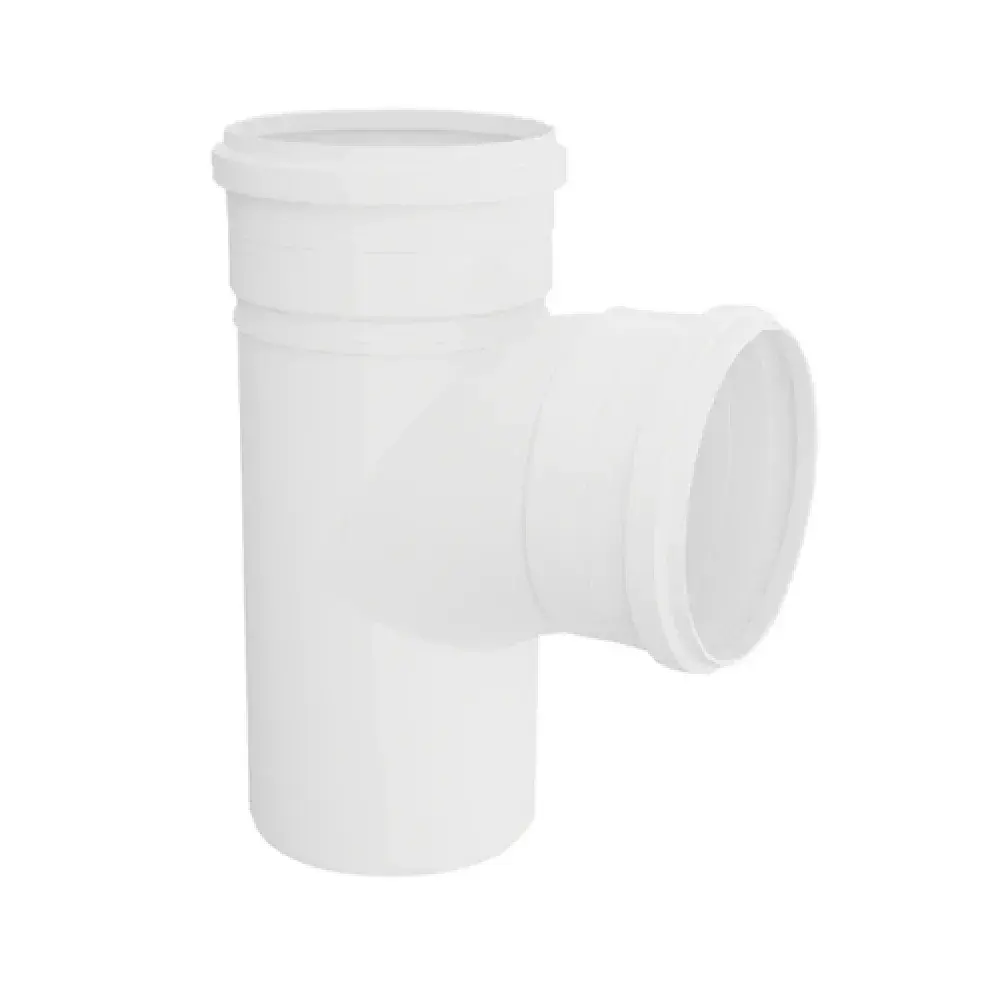 Conexão de pvc te 75X50 para esgoto Tigre
