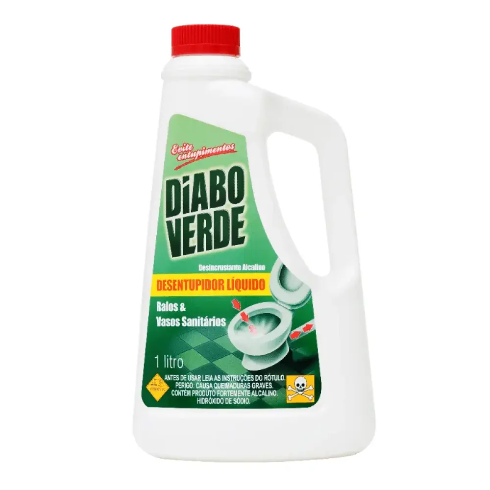 Desentupidor líquido 1L da diabo verde Nobel DO Brasil — fotografia 2