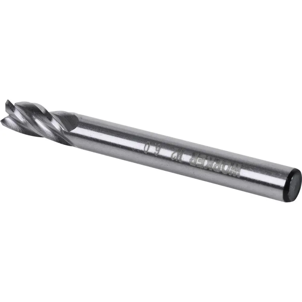 Fresa de topo reto aço rápido 6MM haste 6MM Worker — fotografia 5
