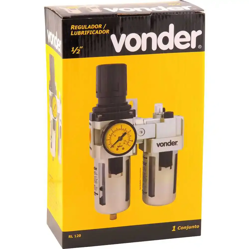 Regulador lubrificador 1/2 POL RL 120 Vonder — fotografia 2