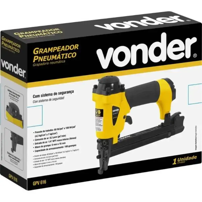 Grampeador pneumatico para tapeceiro GP 616 hymair — fotografia 4