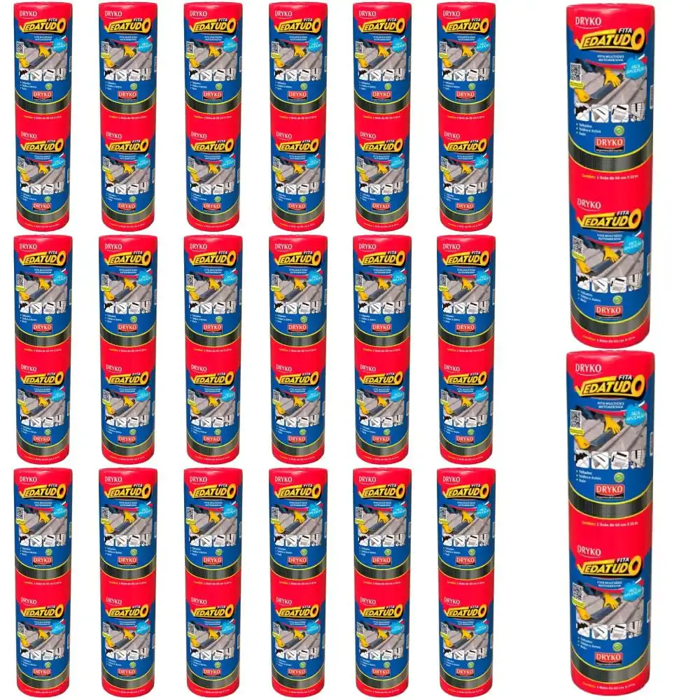 Fita Autoadesiva Asfáltica Vedatudo 60 cm x 10 m 20 Unidades DRYKO