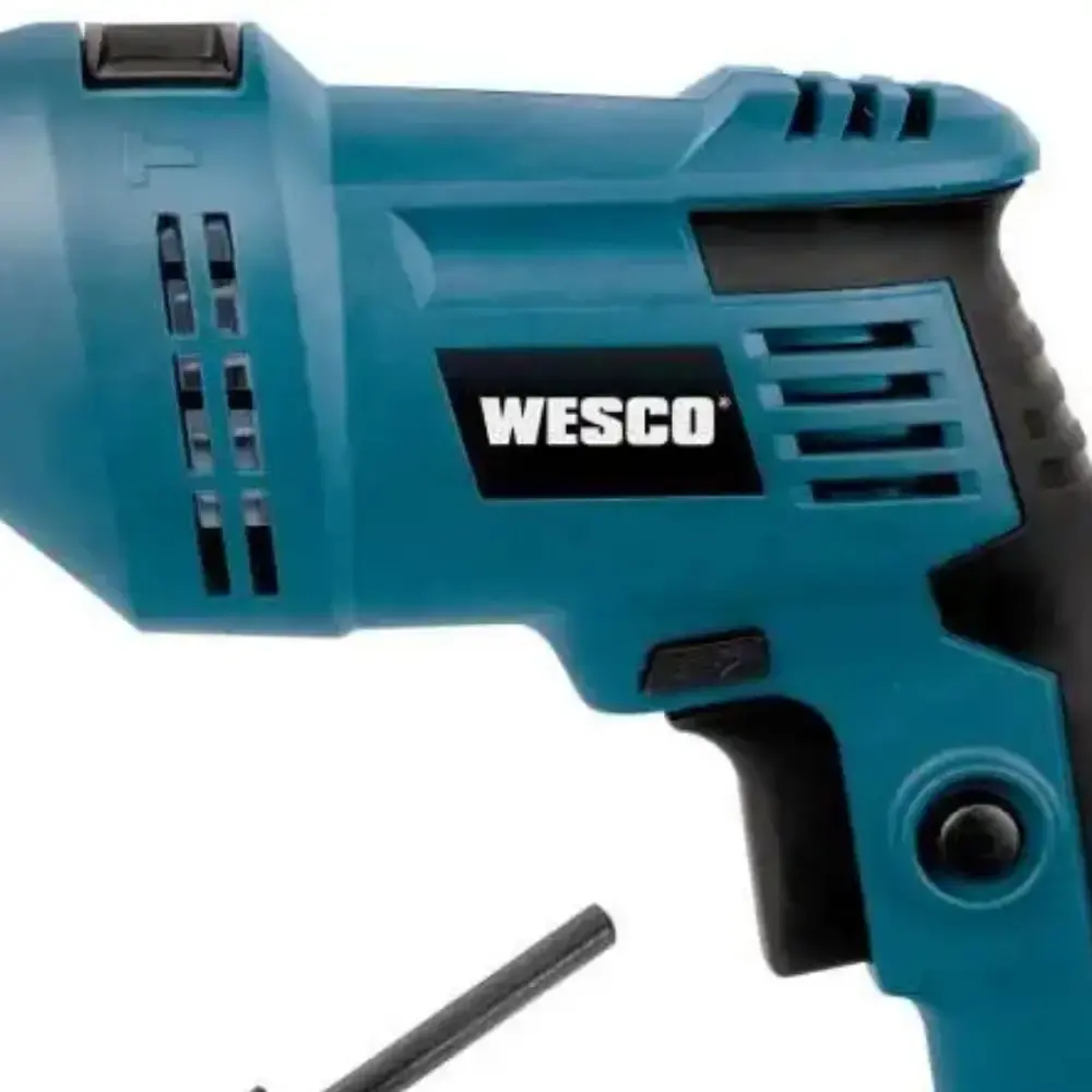Furadeira de impacto 3/8 POL 550W Wesco com jogo de brocas bits e buchas 300 peças MTX 110 V — fotografia 4