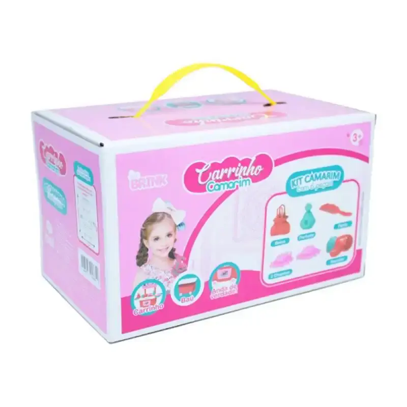 Mini kit carrinho baú camarim de brinquedo BEL — fotografia 3