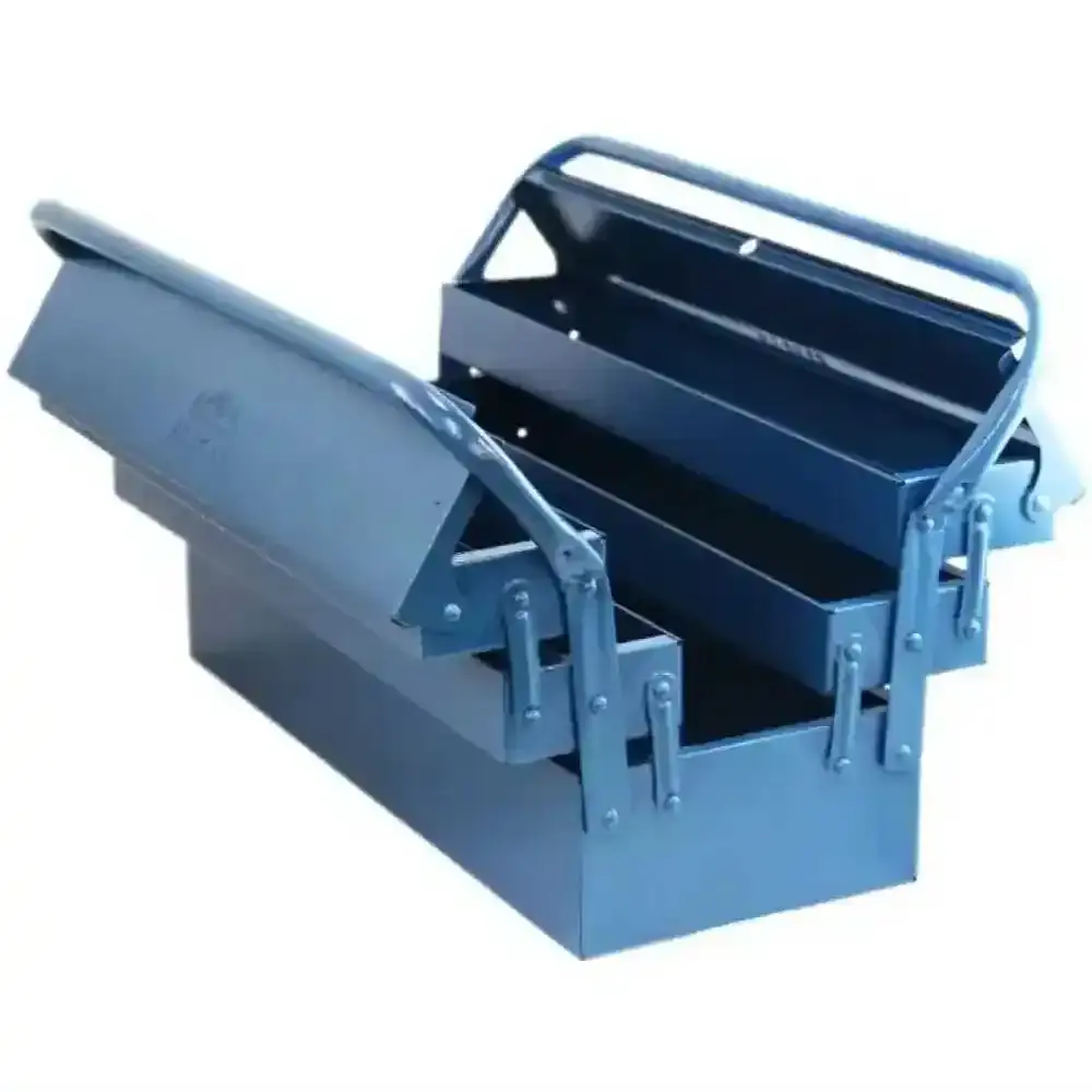 Caixa para ferramentas sanfonada 5 gavetas 50 CM azul Fercar — fotografia de referência