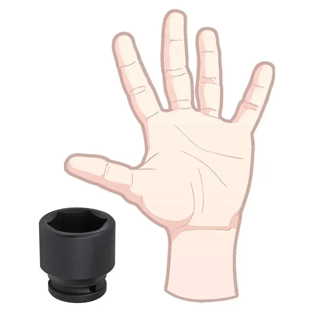 Soquete sextavado impacto encaixe 3/4 36MM Worker — fotografia 10