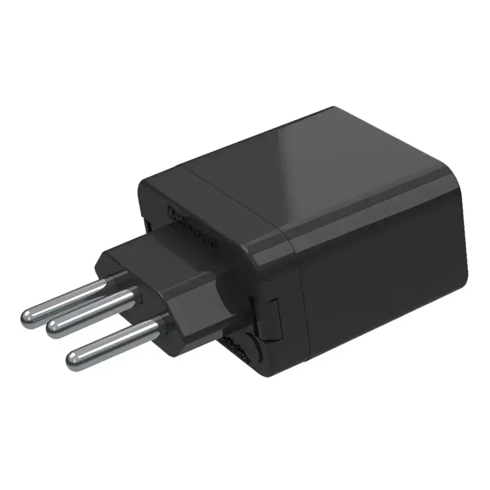 Plugue protetor 3 pinos 10A 2200W Qualitronix — fotografia 3