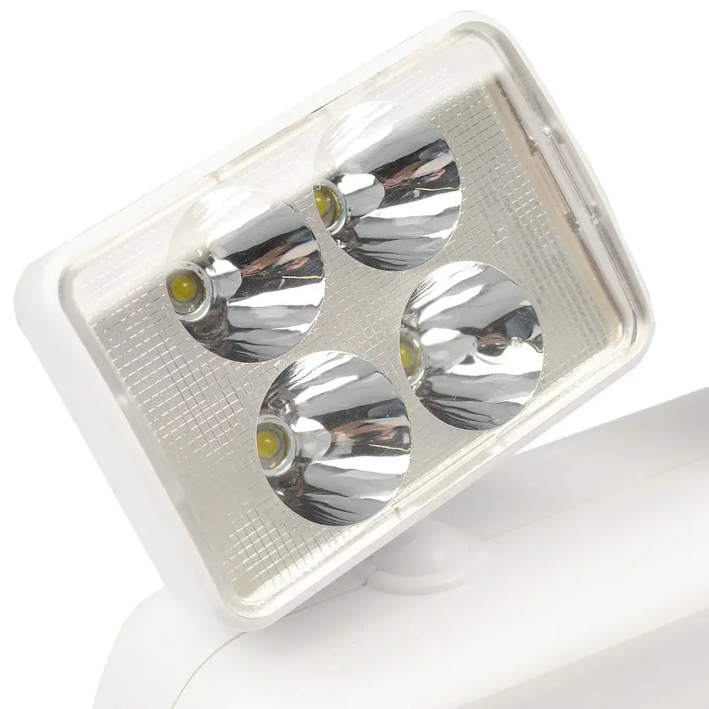 Luz de emergência led 2 faróis 2200LM biv Segurimax — fotografia 4