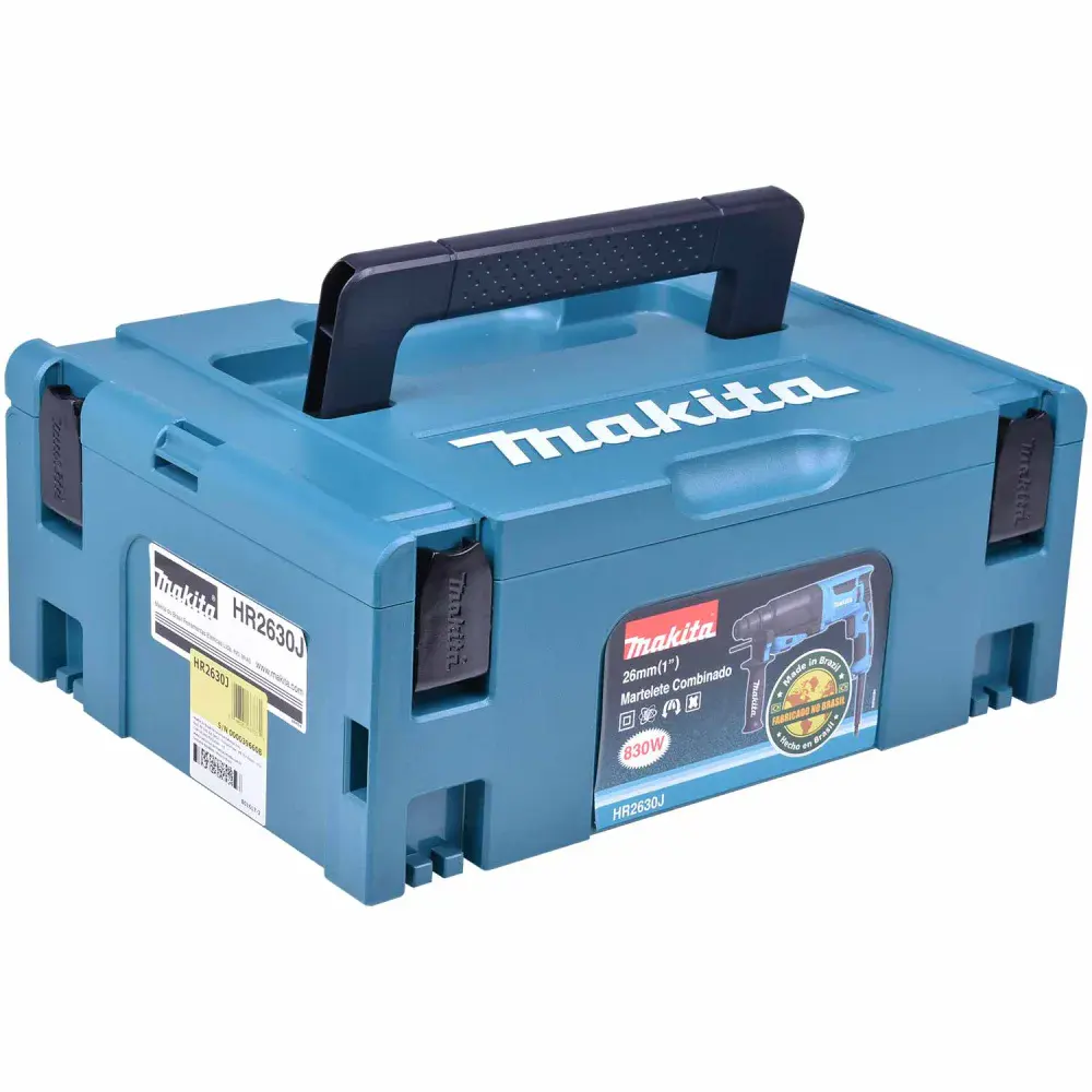 Martelete rotativo e rompedor sds plus HR2630J 830W 127V Makita — fotografia 6