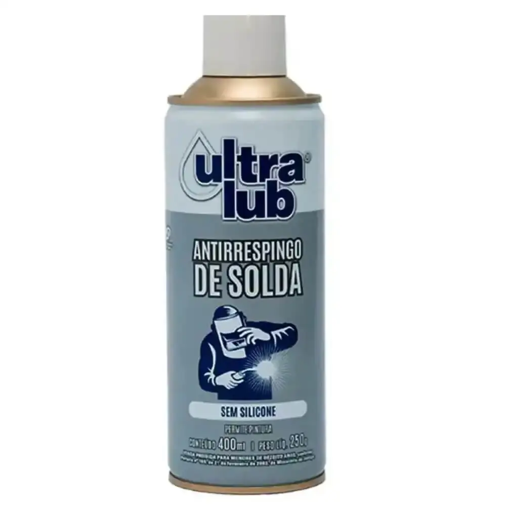 Anti respingo spray para solda sem silicone 400ML 3 unidades ultralub — fotografia 2