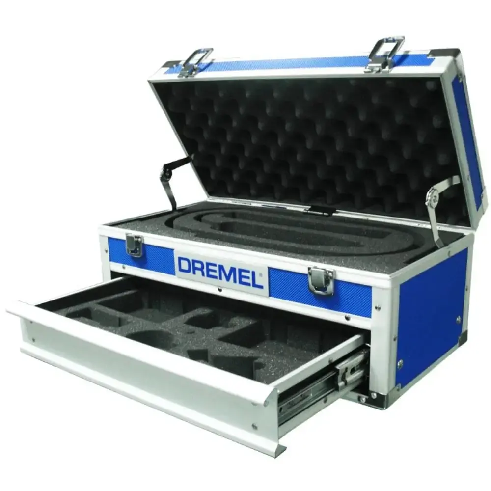 Maleta de metal para micro retífica e acessórios 31552 Dremel — fotografia 3