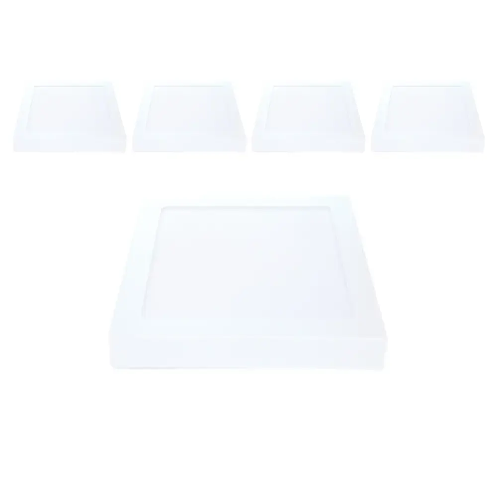 Kit 5 Unidades Plafon Painel 24w Quadrado Sobrepor 6500k bivolt AVANT — fotografia de referência
