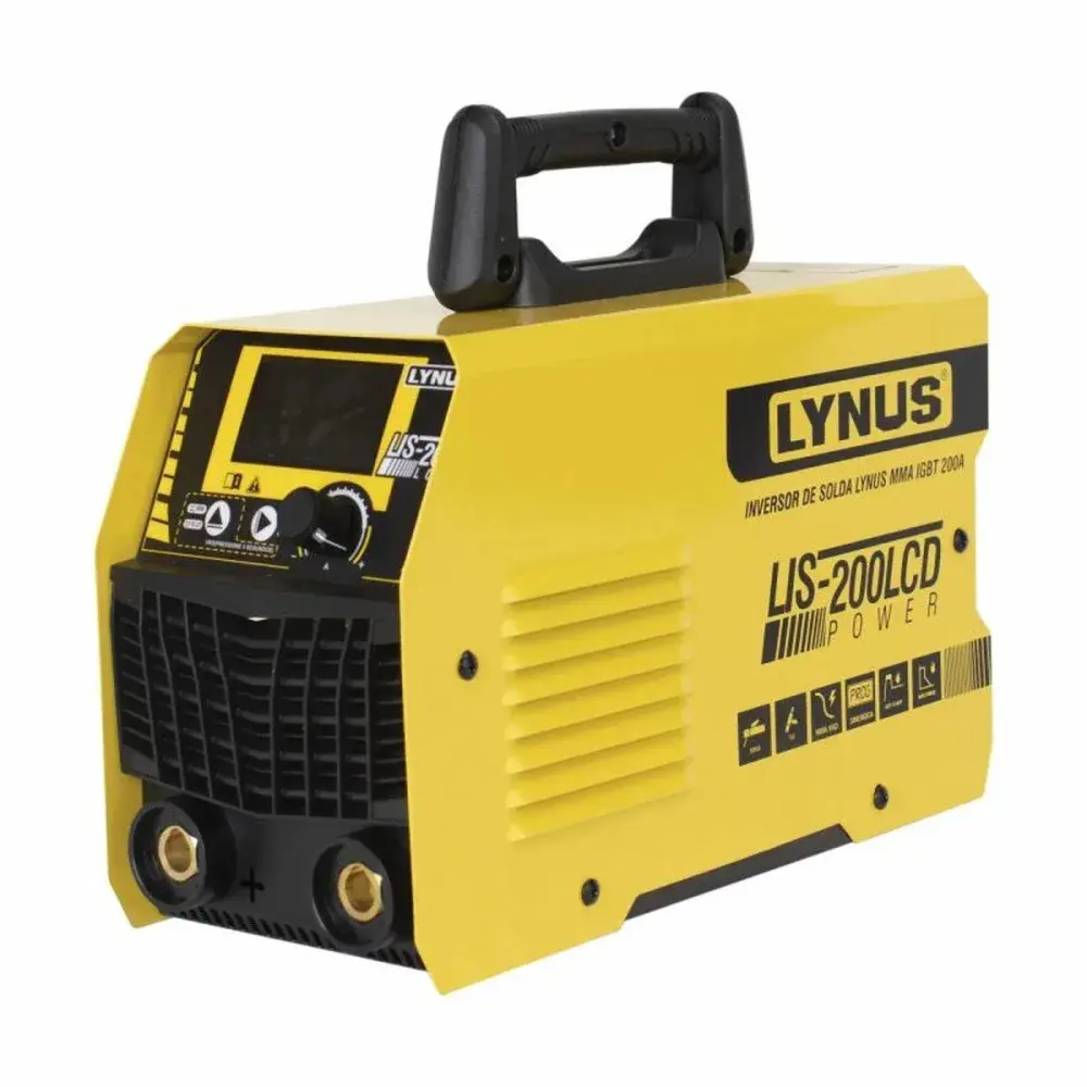 Inversor de solda 200A LIS-200 lcd bivolt Lynus — fotografia 12
