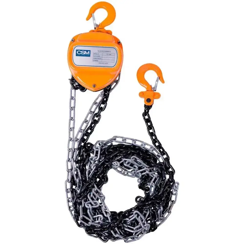 Talha manual de corrente 5000KGF TC500 3 metros CSM — fotografia 4