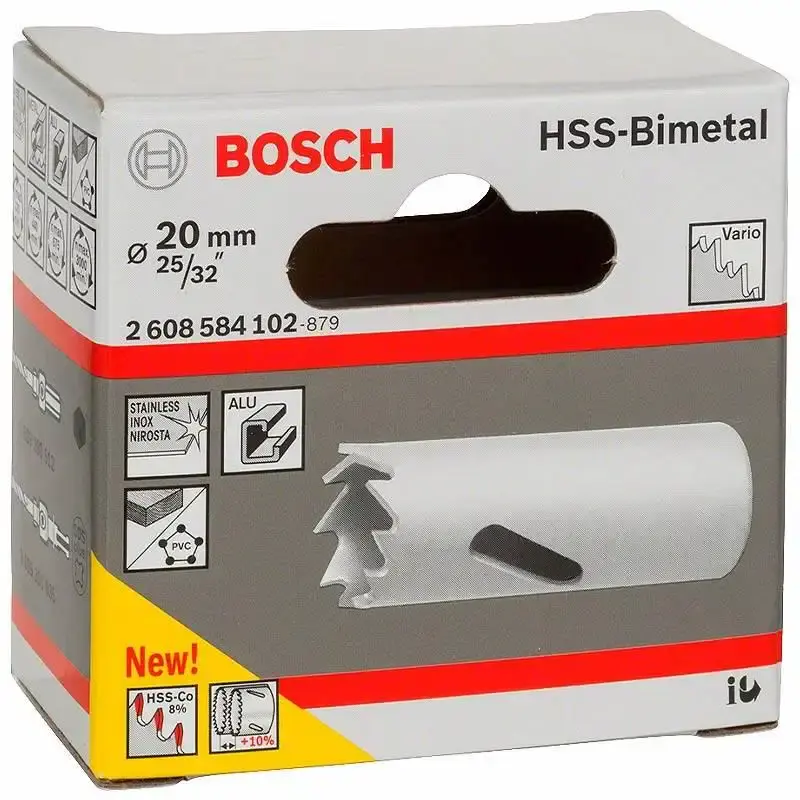 Serra copo 25/32 pol 20MM em aço bimetálico e cobalto Bosch — fotografia 4