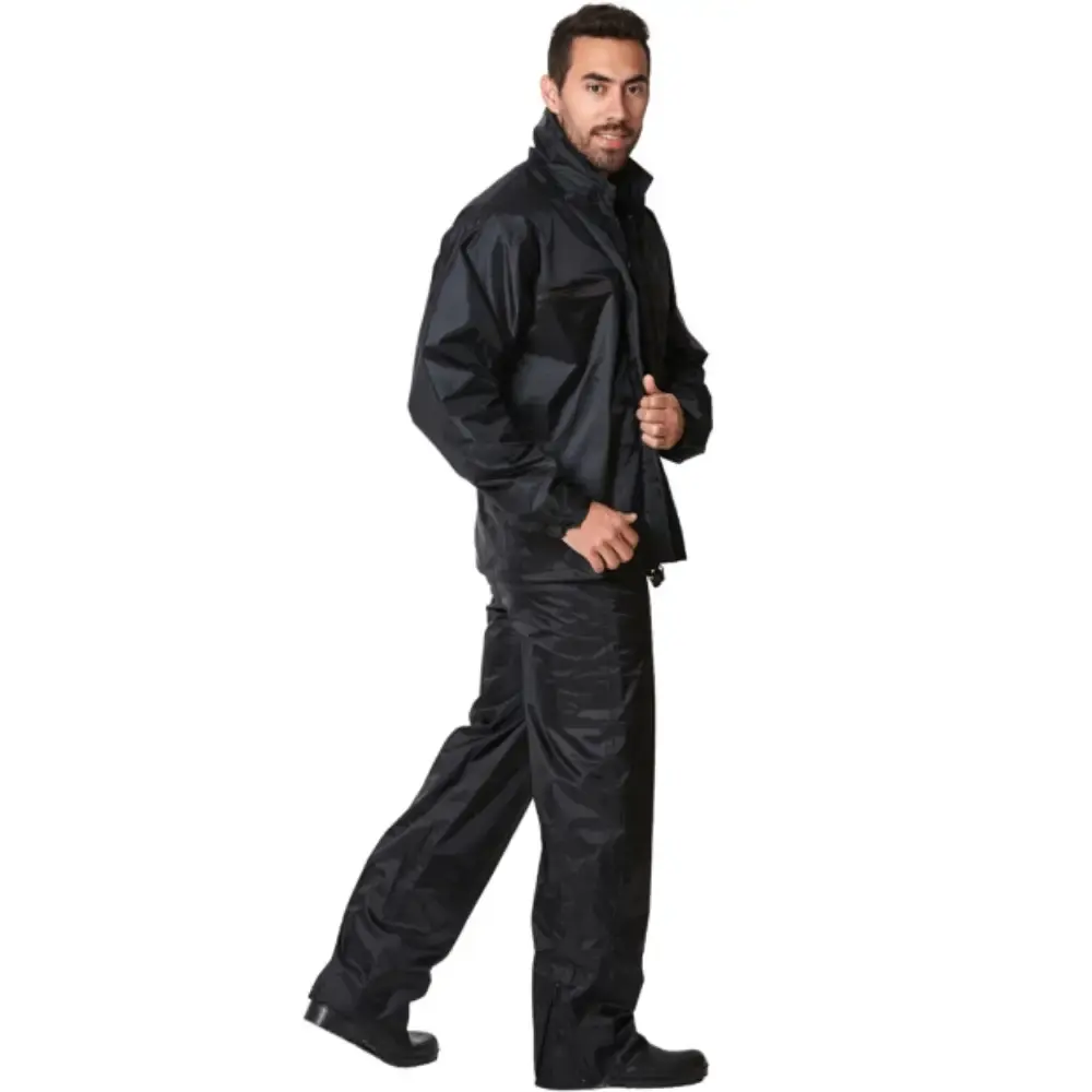 Conjunto motoqueiro capa de chuva blusão e calça nylon Evald G — fotografia 4