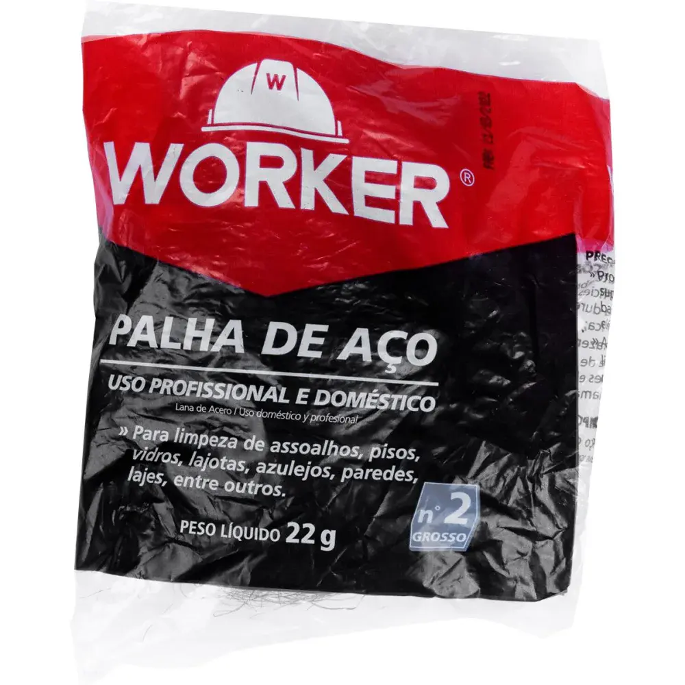 Palha de aço grossa para limpeza Worker — fotografia 4