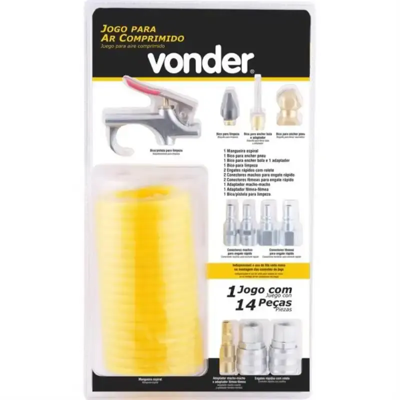 Kit para ar comprimido com 14 peças Vonder — fotografia 2