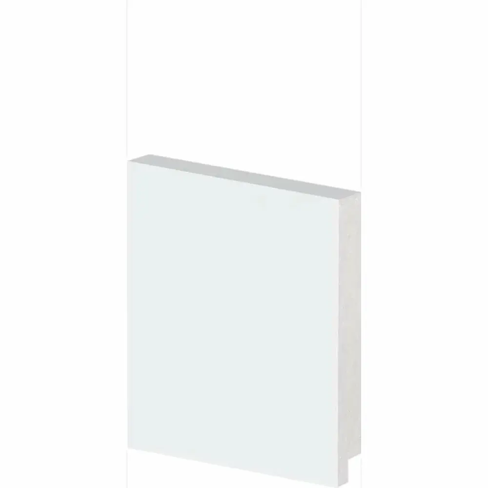 Rodapé liso 2,40M 100X13MM branco Arquitech — fotografia de referência