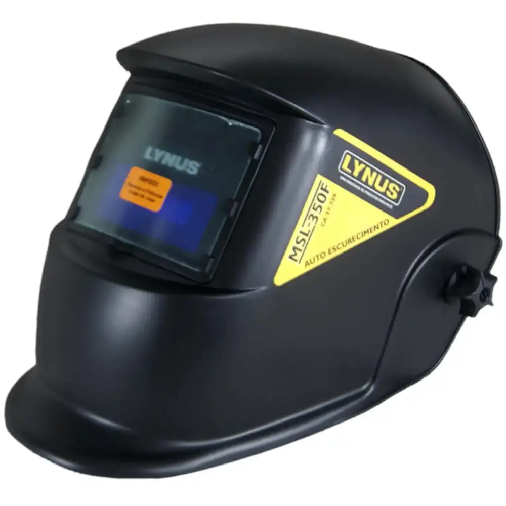 Máscara para solda de escurecimento automático 90X35MM DIN 3 a 11 MSL-350F Lynus — fotografia 2