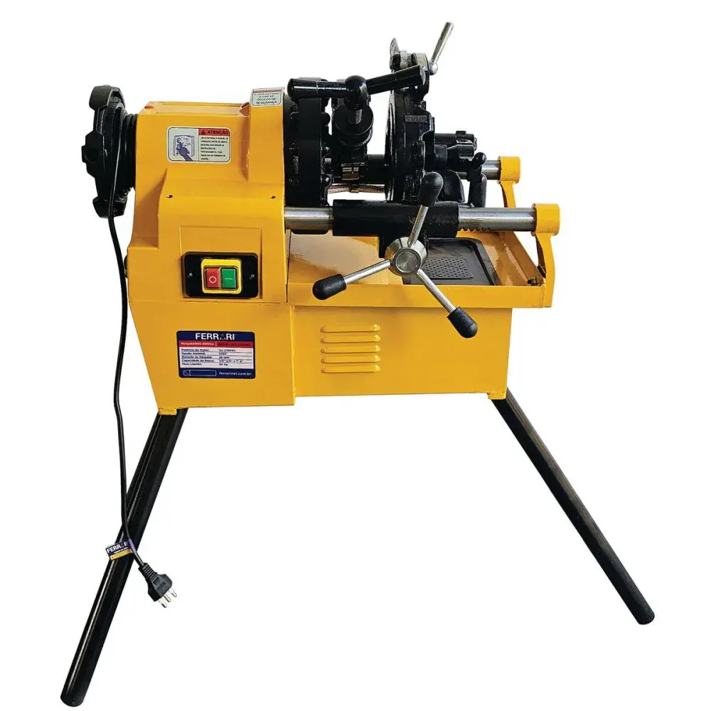 Rosqueadeira elétrica REC-4 1CV 220V para tubos 1/2" a 4" bspt da Ferrari — fotografia 7
