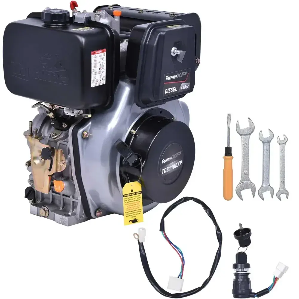 Motor Toyama diesel TDE110EXP - 11.0HP - 4T -Eixo 1 chaveta/rosca - multiuso - part.eletr. — fotografia 7