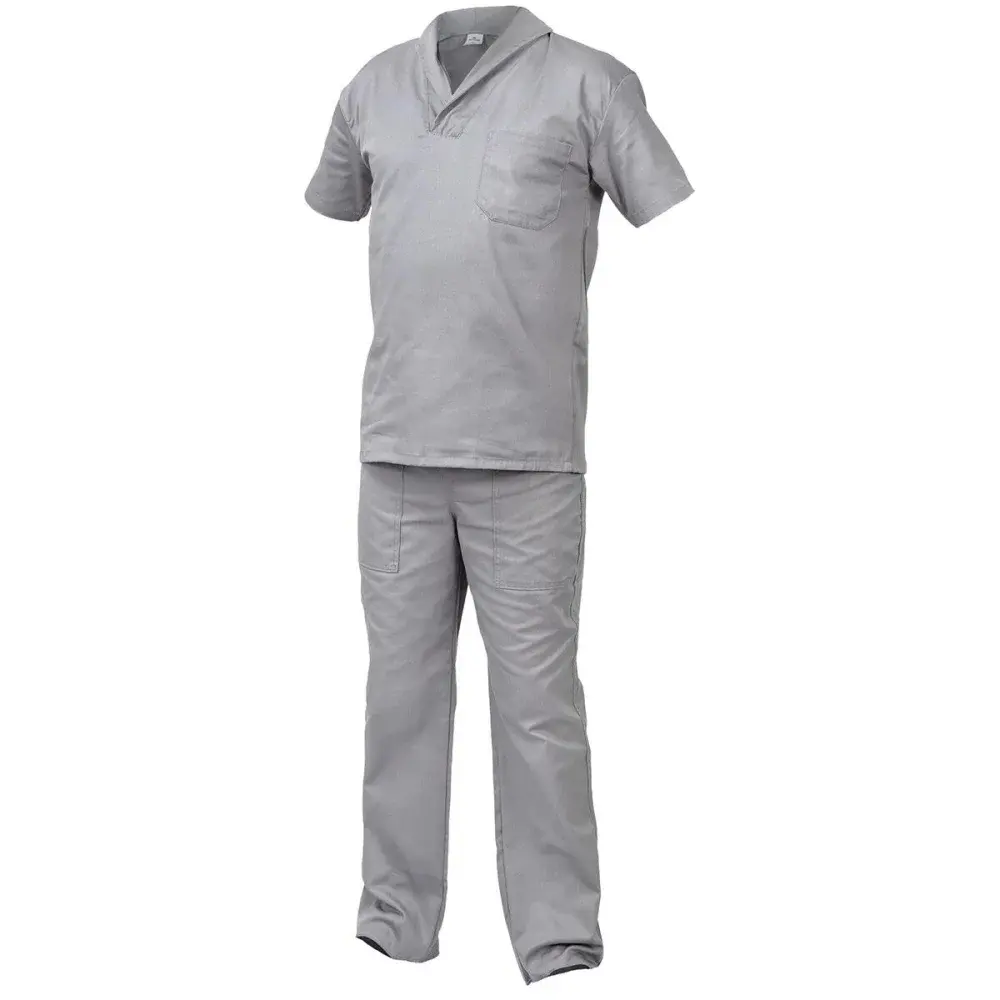 Conjunto uniforme industrial cinza médio Worker — fotografia de referência