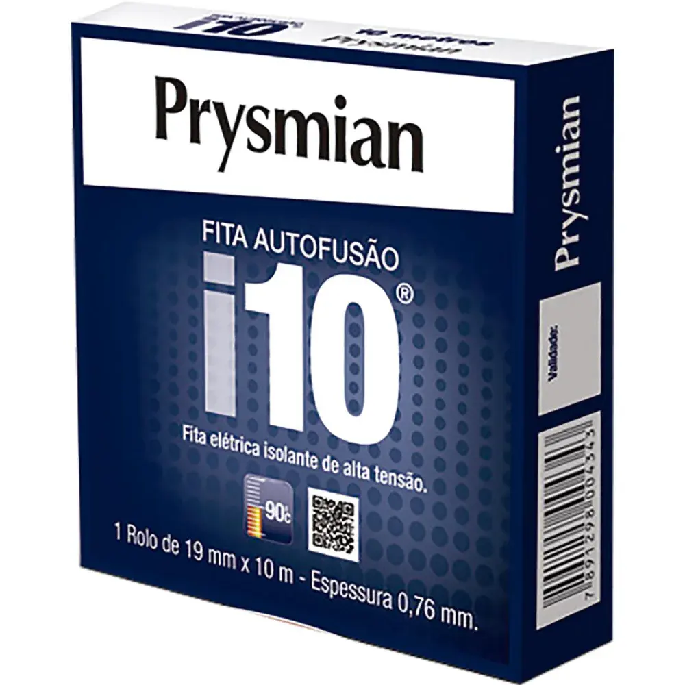 Fita isolante I10 Prysmian auto fusão 19MMX10M
