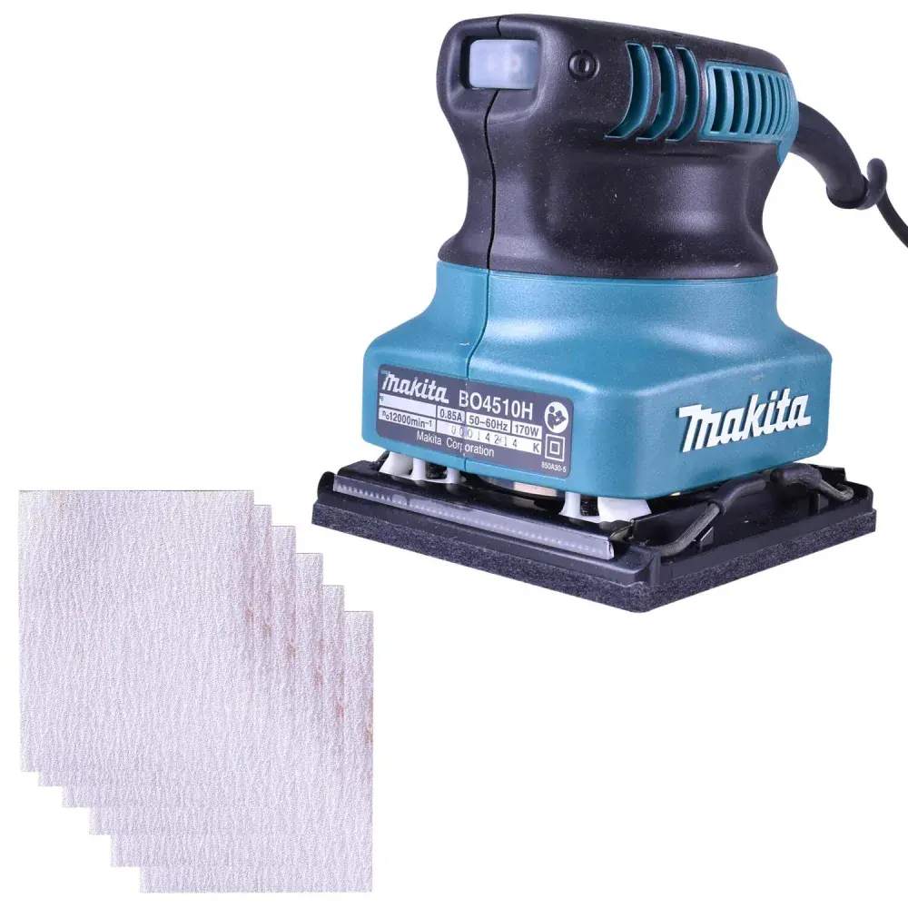 Lixadeira orbital modelo de 170W com 170V da Makita — fotografia de referência