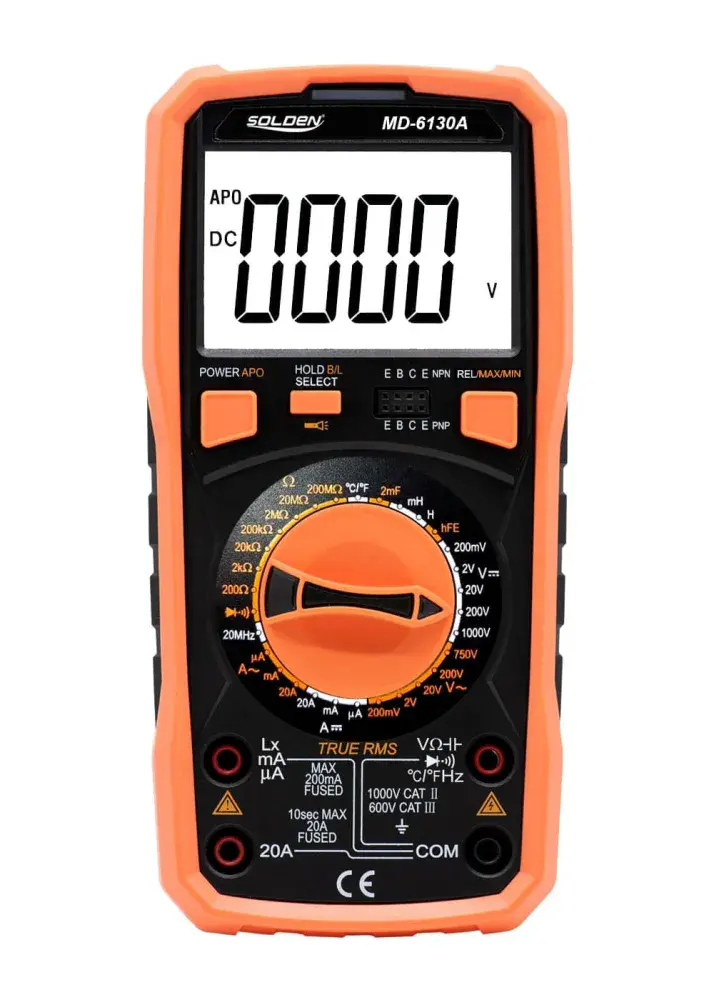 Multímetro digital MD-6130A true rms Solden — fotografia de referência