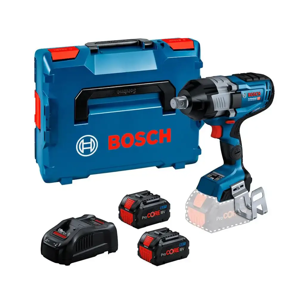 Chave de impacto GDS18V-1600HC 3/4POL 2 bat. 18V 8,0AH maleta 220V Bosch — fotografia de referência