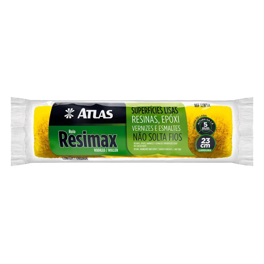 Rolo de pintura resimax poliéster 23CM sem cabo Atlas — fotografia de referência