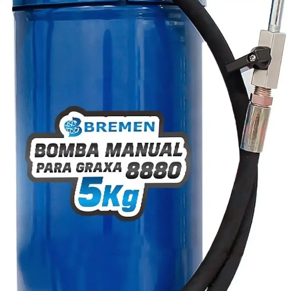Bomba para graxa 5KG manual com disco seguidor e válvula 8880 Bremen — fotografia 4