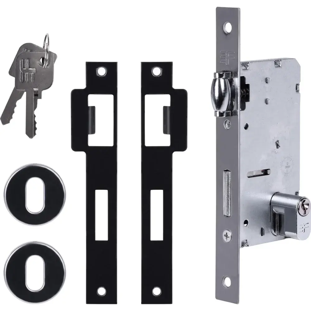 Fechadura rolete roseta - para porta pivotante 3F
