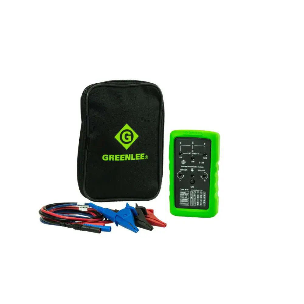 Medidor de sequência de fases e rotação 120V a 600V ac Greenlee — fotografia 2