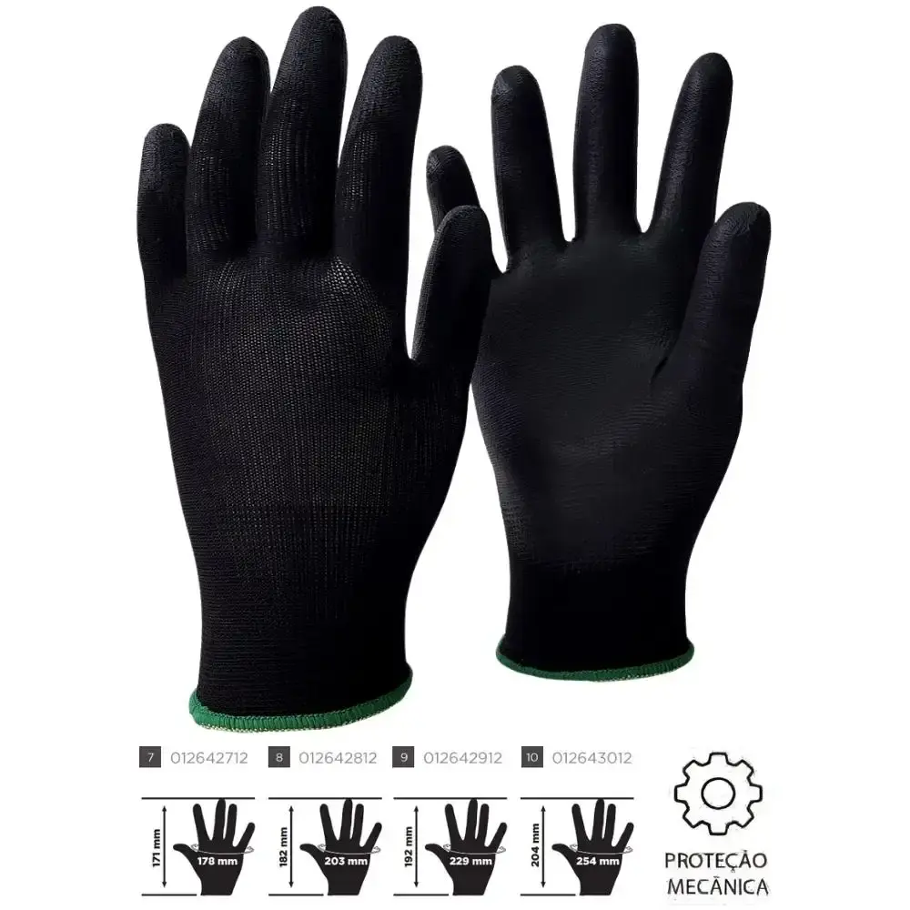 Luva de segurança CG supertact PU com 12 pares Carbografite — fotografia 4