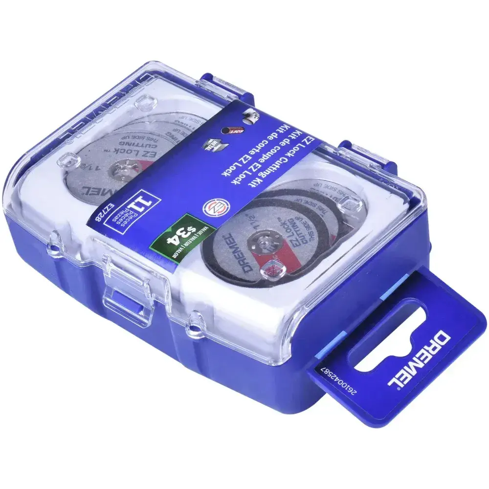 Kit para mini retífica 11 peç para corte ez lock Dremel — fotografia 9