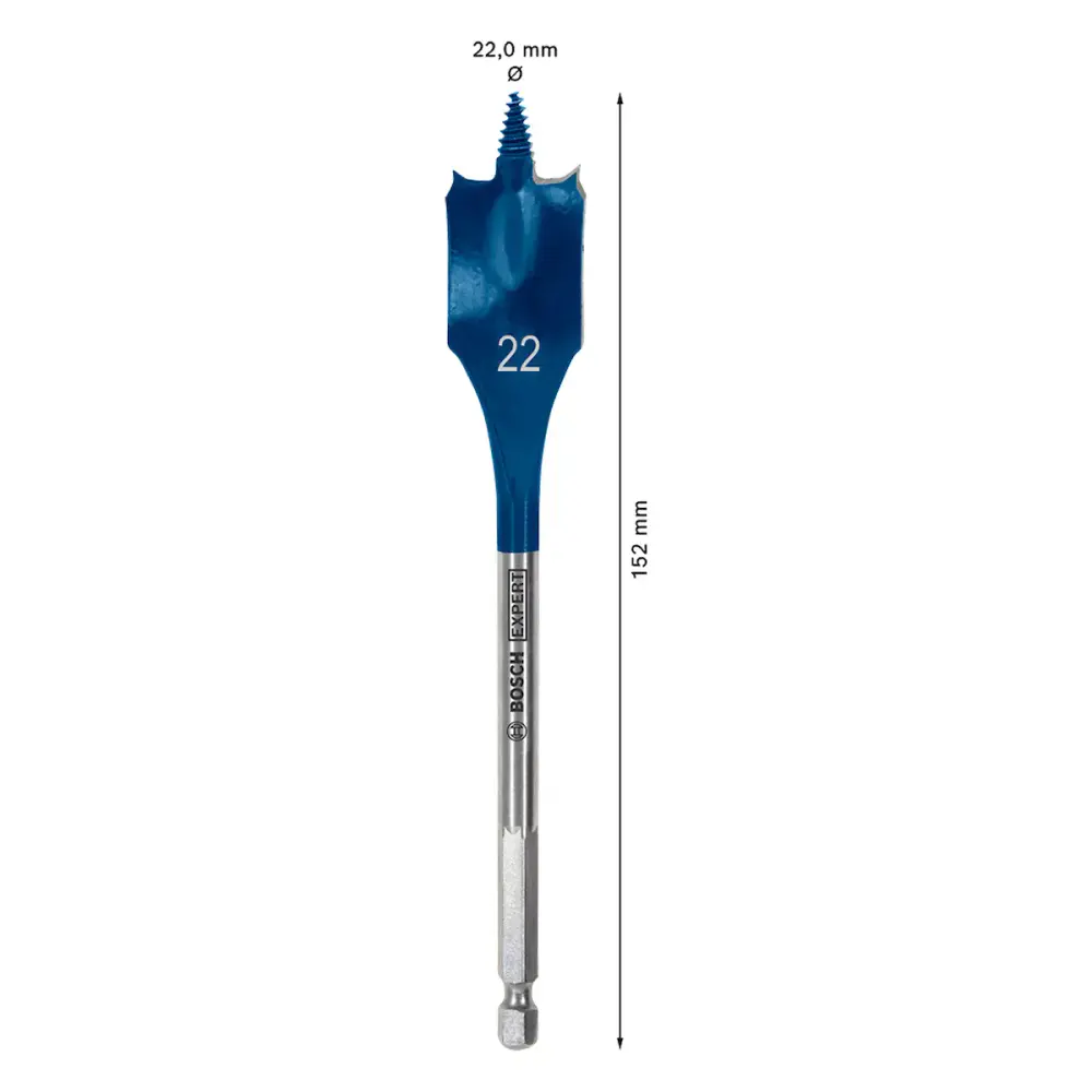Broca para madeira EXPERT Self Cut Speed 22 x 152mm BOSCH — fotografia 3