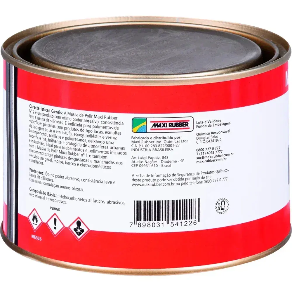 Massa de polir N2 490G maxi rubber — fotografia 7
