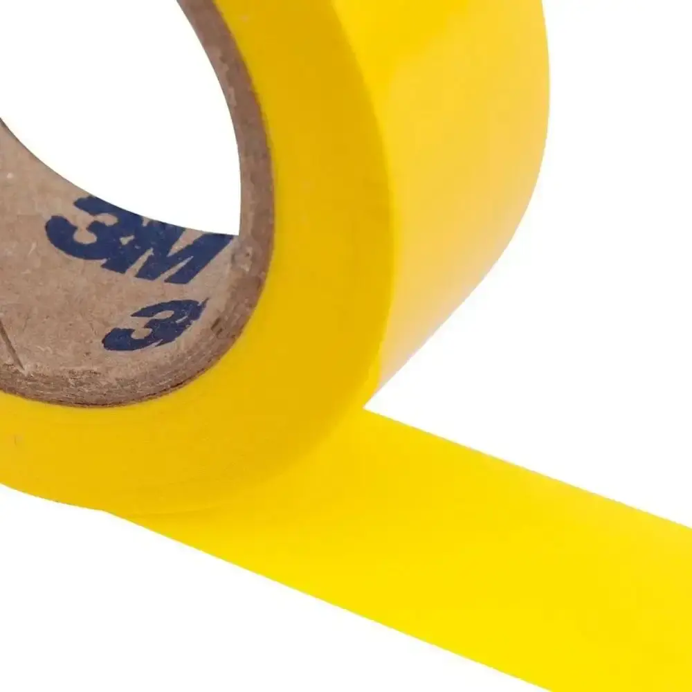 Fita Isolante 18 MM x 20 Metros Imperial Amarela 3M — fotografia 4