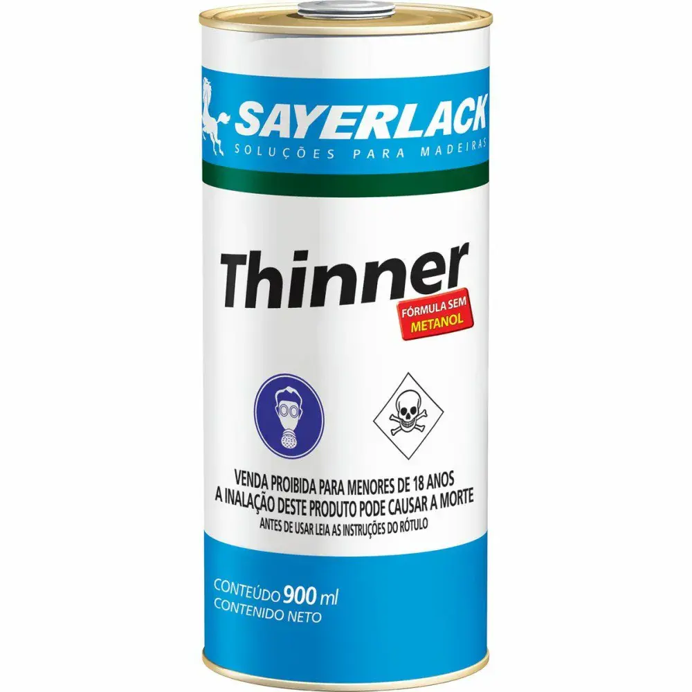 Thinner diluente 900ML da Sayerlack — fotografia de referência