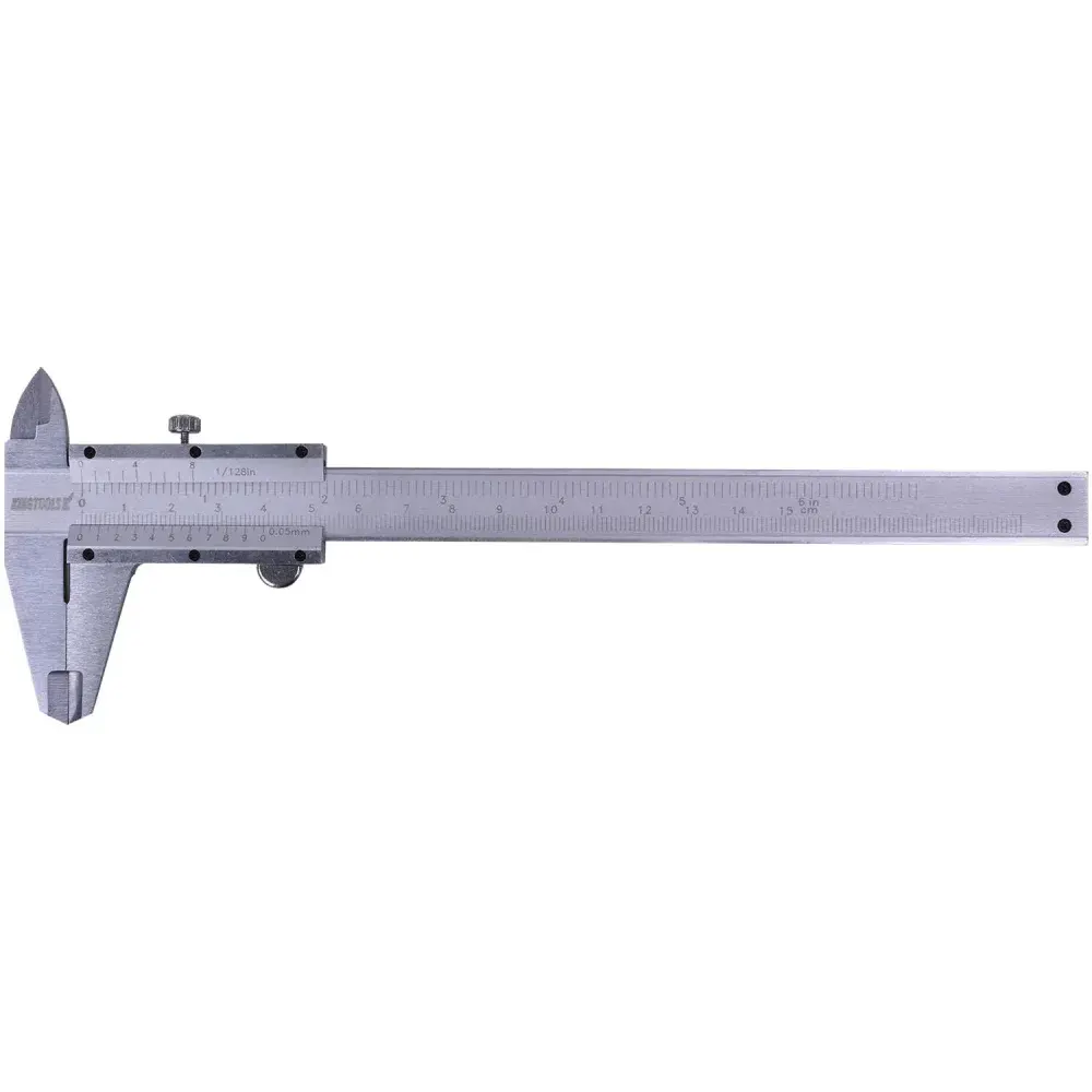 Paquímetro universal 500.150 kingtools - aço carbono fosco 150MM graduação de 0,05MM King Tools — fotografia 7