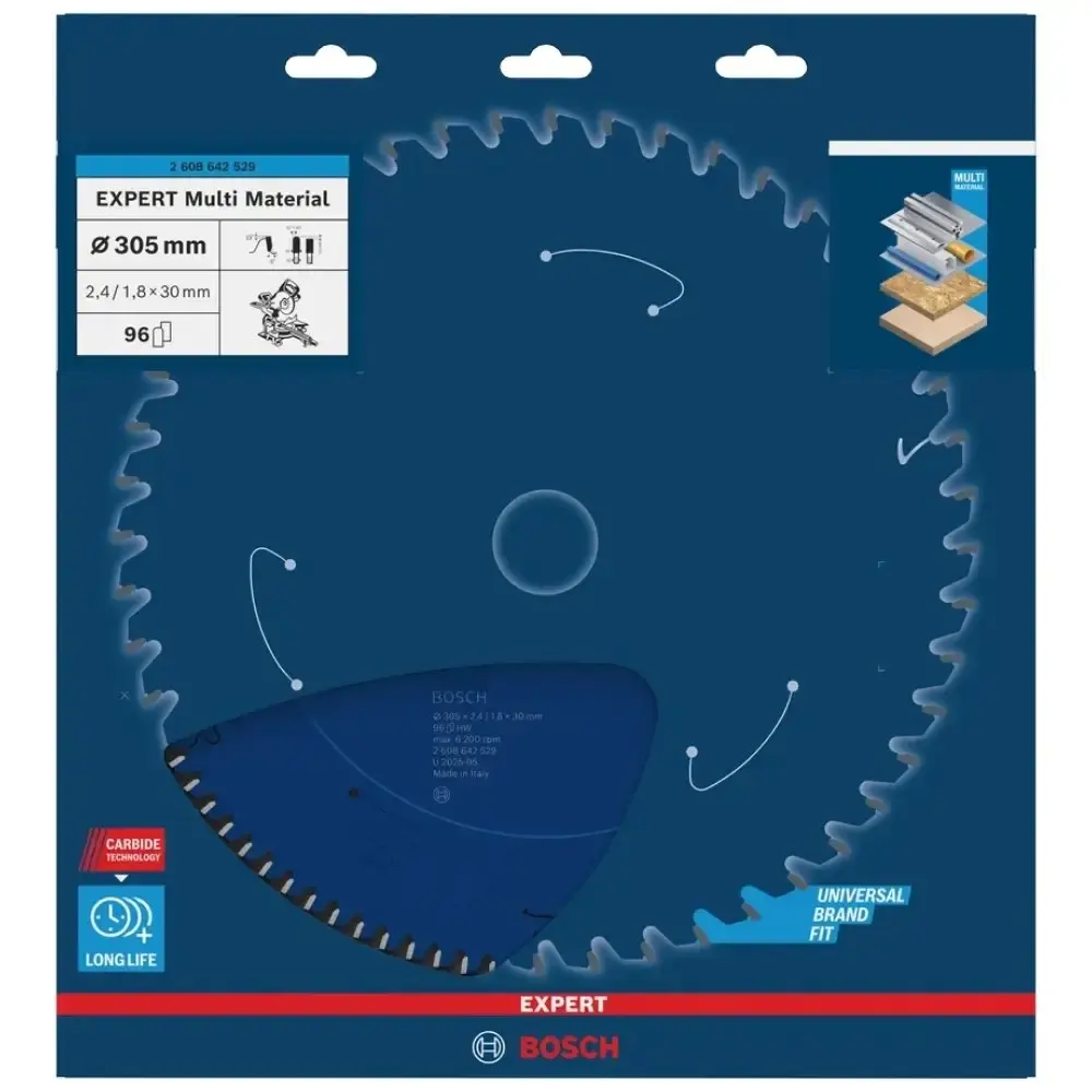 Disco de serra circular expert multi material 305X30MM 96 dentes Bosch — fotografia 3