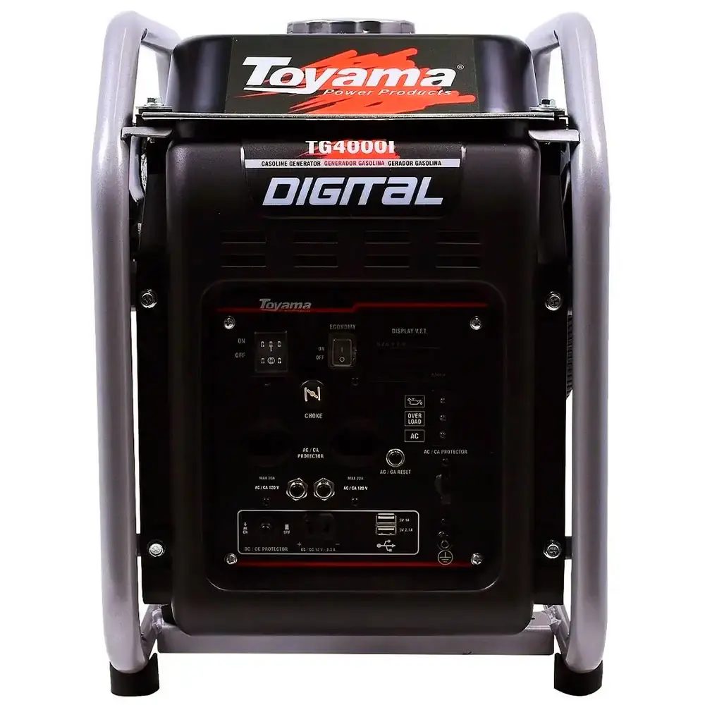 Gerador de energia à gasolina 4,0 KVA digital TG4000I Toyama 110 V — fotografia 4