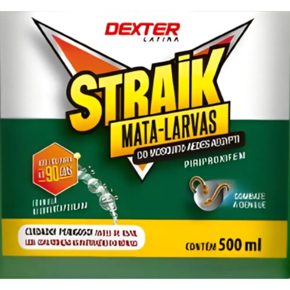Spray inseticida mata larvas straik 500 ML Dexter — fotografia 5