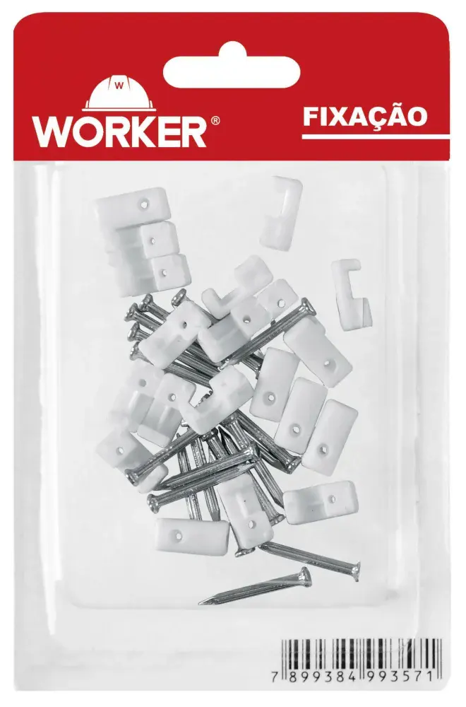 Abraçadeira 1,5MM a 2,5MM cabo coaxial 20 peç Worker