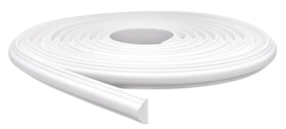 Boiserie de eva autocolante rm 61 23CM x 5M branco meu rodapé — fotografia 5