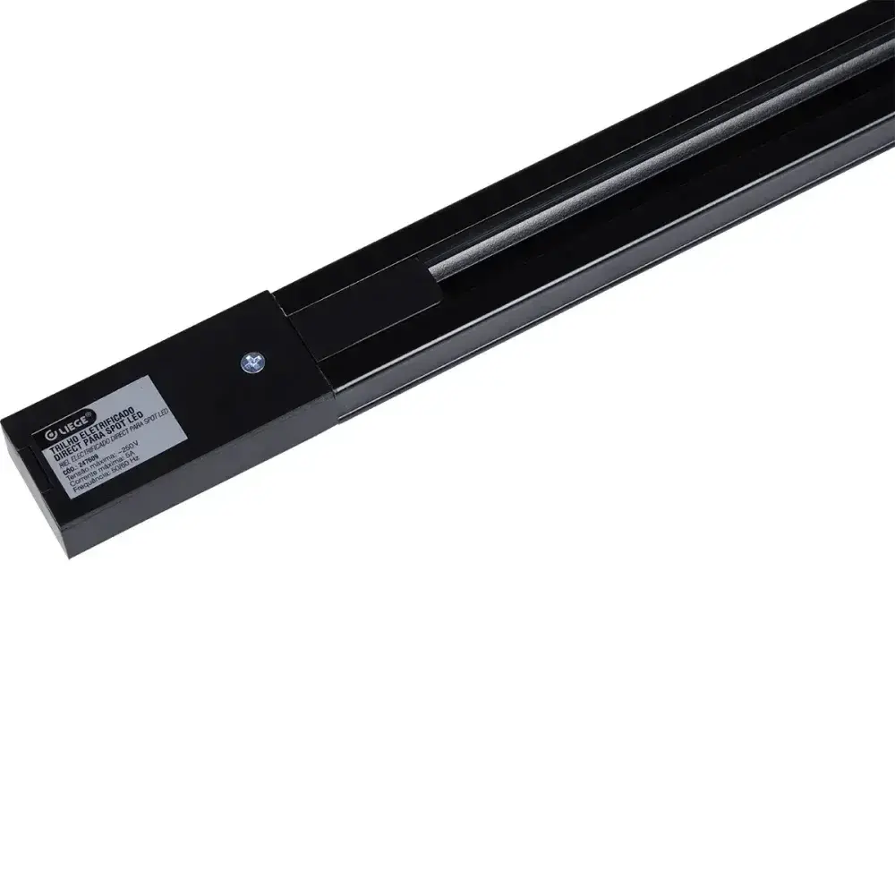 Trilho eletrificado para spot led biv 1M 300W preto Liege — fotografia 8