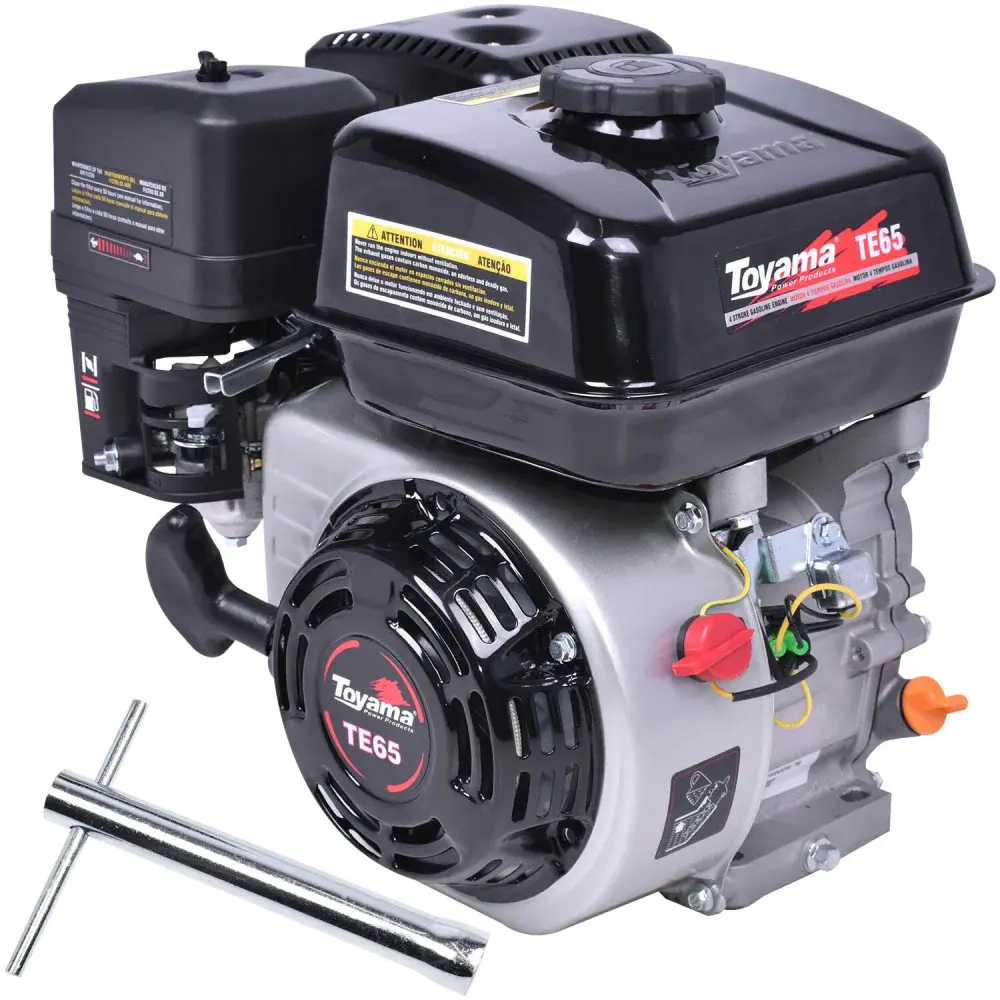Motor a gasolina 6,5HP com partida manual da Toyama